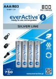 4x akumulatorki everActive R03/AAA Ni-MH 800 mAh ready to use