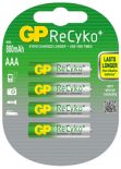 4 x akumulatorki GP ReCyko+ R03 AAA 800mAh