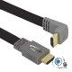 Kabel HDMI Titanum TB109 gold płaski 1.5m klasa 1.4 złącze 90