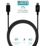 PURO Type-C Charge & Sync Cable - Kabel USB-C 3.1 na Micro USB do ładowania & synchronizacji danych, 2A, 480 Mbps, 1m (czarny)