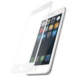 X-Doria Revel Clear - Hartowane szkło ochronne 9H na cały ekran iPhone 8 / 7 (biała ramka)