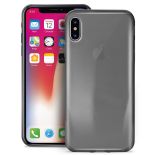 PURO 0.3 Nude - Etui iPhone Xs / X (czarny przezroczysty)