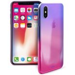 PURO Hologram Cover - Etui iPhone X (Pink)