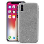 PURO Glitter Shine Cover - Etui iPhone Xs / X (Silver)