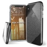 X-Doria Revel Lux - Etui iPhone X (Black Glitter)