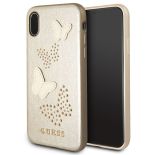 Guess Studs & Sparkles - Etui iPhone X (beżowy)