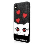 Karl Lagerfeld Choupette Valentine - Etui iPhone X (Black)