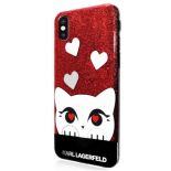 Karl Lagerfeld Choupette Valentine - Etui iPhone X (Red)