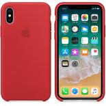 Apple Silicone Case - Silikonowe etui iPhone X (czerwony) (PRODUCT)RED