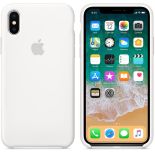 Apple Silicone Case - Silikonowe etui iPhone X (biały)