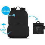 PURO Tender Backpack - Składany plecak, 16 l (czarny)