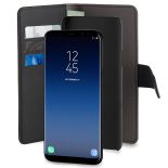 PURO Wallet Detachable - Etui 2w1 Samsung Galaxy S9 (czarny)