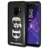 Karl Lagerfeld Embossed Case Karl & Choupette - Etui Samsung Galaxy S9 (czarny)