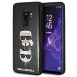 Karl Lagerfeld Embossed Case Karl & Choupette - Etui Samsung Galaxy S9+ (czarny)