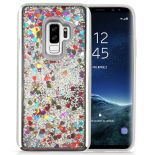 Zizo Liquid Glitter Star Case - Etui Samsung Galaxy S9+ (Silver)