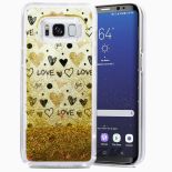 Zizo Liquid Glitter Star Case - Etui Samsung Galaxy S8+ (Hearts)