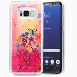 Zizo Liquid Glitter Star Case - Etui Samsung Galaxy S8+ (Spring Flowers)