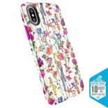 Speck Presidio Inked - Etui iPhone X (White Flowers/Lipstick Pink)