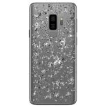 PURO Glam Ice Light Cover - Etui Samsung Galaxy S9+ z metalicznymi elementami srebra