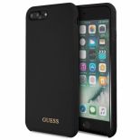 Guess Silicone - Etui iPhone 8 Plus / 7 Plus (czarny)