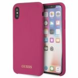 Guess Silicone - Etui iPhone X (różowy)