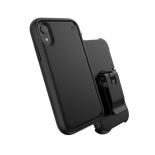 Speck Presidio Ultra - Pancerne etui iPhone XR z uchwytem do paska & podstawka (Black)