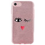 PURO Glitter EYES Shine Cover - Etui iPhone 8 / 7 / 6s / 6 (Rose Gold) Limited edition