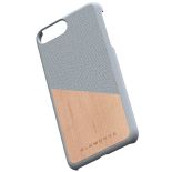 Nordic Elements Original Hel - Etui iPhone 8 Plus / 7 Plus / 6s Plus / 6 Plus z prawdziwym drewnem klonowym (Light Grey)