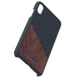 Nordic Elements Saeson Frejr - Etui iPhone Xs Max z prawdziwym drewnem orzecha włoskiego (Dark Grey)