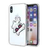 Karl Lagerfeld Choupette Fun - Etui iPhone Xs / X (przezroczysty)