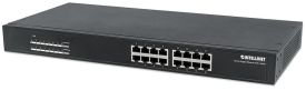 Intellinet Network Solutions Gigabit Switch 16x10/100/1000 PoE/PoE+ 220W endspan rack 19''