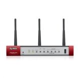 ZyXEL Zyxel ZyWALL USG20W-VPN, 10xIPSec VPN, up to 15xSSL, 4x 1Gbps LAN/DMZ, 1xSFP