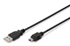 Assmann Kabel USB 2.0 HighSpeed''Canon''Typ USB A/miniUSB B (5pin) M/M czarny 3