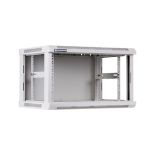 Linkbasic szafa wisząca rack 19'' 6U 600x600mm szara (drzwi przednie stalowe)