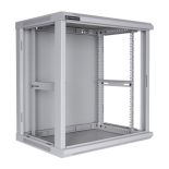 Linkbasic szafa wisząca rack 19'' 12U 600x600mm szara (drzwi przednie stalowe)