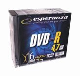 Esperanza 1112 - DVD-R [ slim jewel case 10 , 4.7GB , 16x ]