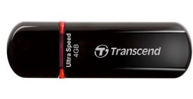 Transcend JetFlash 600 4GB USB2.0 black/red