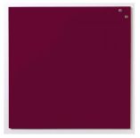 NAGA Szklana tablica magnetyczna purpurowa 45x45