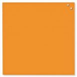 NAGA Szklana tablica magnetyczna pomarańczowa 45x45