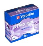 Verbatim DVD+R 43541 (8 5GB; 8x; 5szt.; Slim Case)