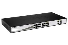 D-Link 16-port 10/100/1000 Gigabit Smart Switch including 4 Combo 1000BaseT/SFP