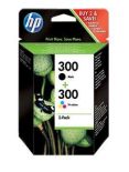 HP Zestaw HP 300 black + tri-color Combo Pack , D2560/F4280