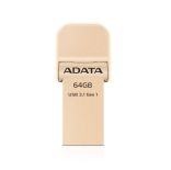 A-Data Adata i-Memory Flash Drive AI920, 64GB, Lightning / USB 3.1 Gen1, gold