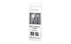 A-Data Kabel Sync and Charge Lightning, USB, MFi (iPhone, iPad, iPod), Titanium