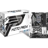 ASRock MB Sc LGA1151 H270 Pro4, Intel H270, 4xDDR4, VGA