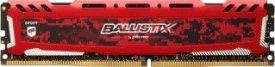 Crucial Ballistix Sport LT 4GB DDR4 2666MHz CL16 DR x8 Unbuffered DIMM, Red