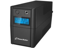 PowerWalker Zasilacz awaryjny UPS Power Walker Line-Interactive 650VA 2x Schuko, RJ11, USB, LCD