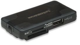 Manhattan 3 Ports Hi-Speed USB 2.0 Combo Hub + 42-in-1 Multi-Card Reader