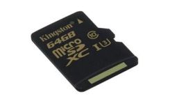 Kingston Karta pamięci Kingston microSDXC 64GB Class 10 UHS-I (U3) (45W/90R MB/s) Gold Series
