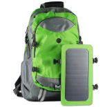PowerNeed Sunen Plecak 40 l z panelem solarnym 6.5 W na laptop 15,6'', zielony